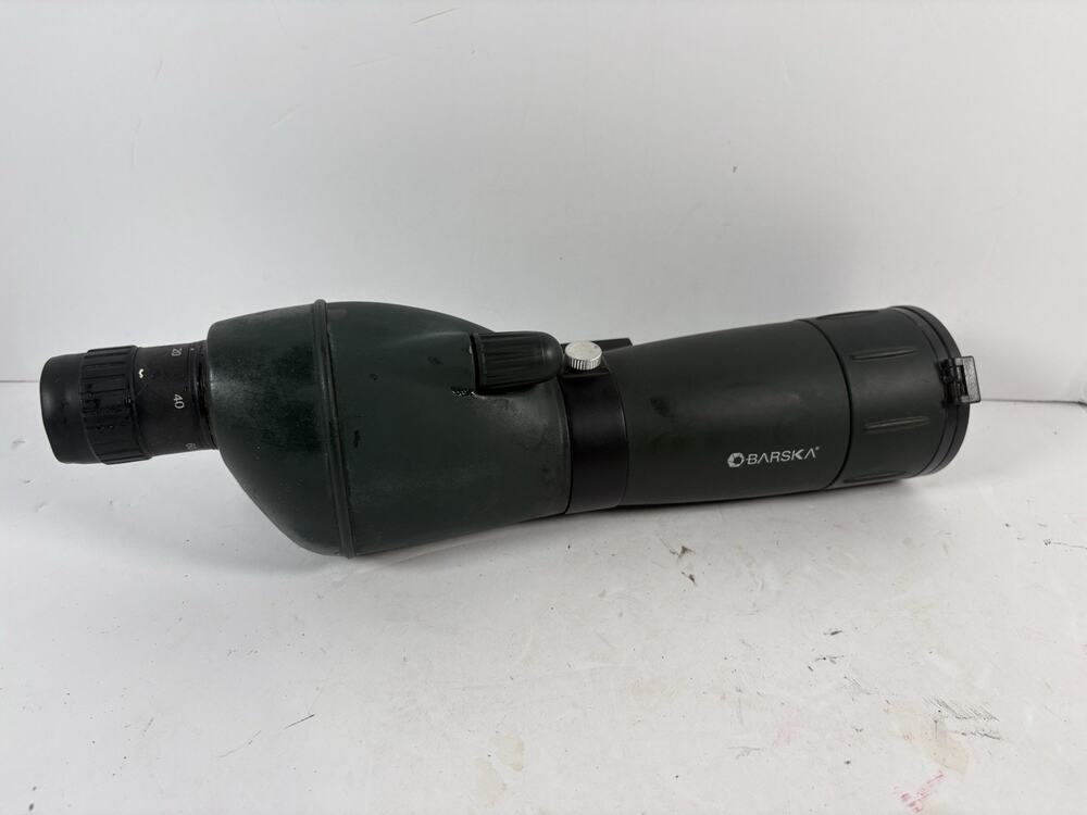 Barska Blackhawk 20-60x60 Spotting Scope Green Straight View Parts Repair AS IS
